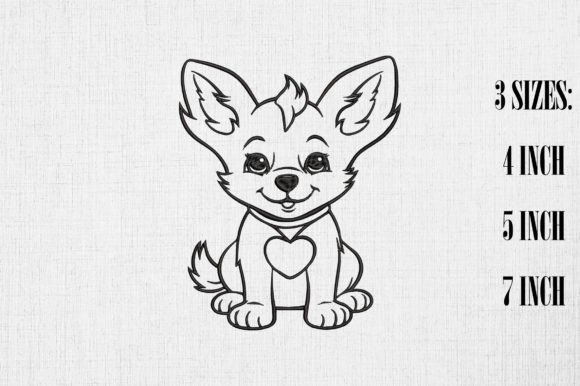 Review: Valentine Pembroke Welsh Corgi Heart Embroidery