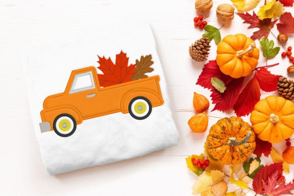 Reviewing Autumn Leaves Vintage Truck Applique