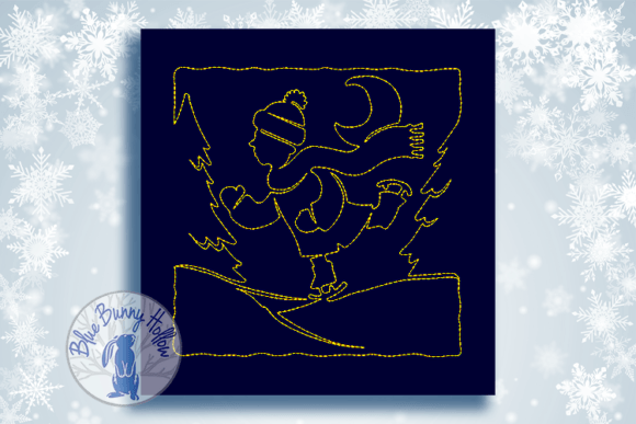 Reviewing Christmas Quilt Block-Skater for Etsy Shops